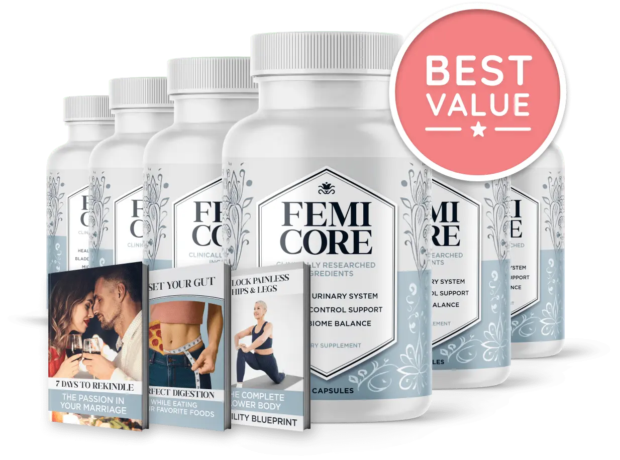 FemiCore Official Website FemiCore 6 bottles best offer package